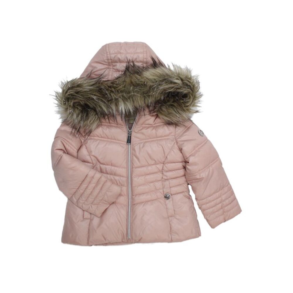 Michael Michael Kors Girls Zip Up Puffer Coat Pink Size 3T